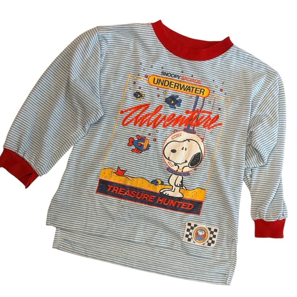 Snoopy Buster Brown LS Underwater Adventure Sz 6
